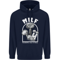 MILF Mushrooms I Like to Forage Childrens Kids Hoodie Navy Blue