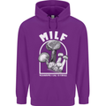 MILF Mushrooms I Like to Forage Childrens Kids Hoodie Purple