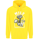 MILF Mushrooms I Like to Forage Childrens Kids Hoodie Yellow