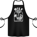 MILF Mushrooms I Like to Forage Cotton Apron 100% Organic Black