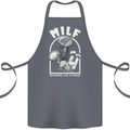 MILF Mushrooms I Like to Forage Cotton Apron 100% Organic Steel