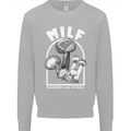 MILF Mushrooms I Like to Forage Kids Sweatshirt Jumper Sports Grey