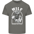 MILF Mushrooms I Like to Forage Kids T-Shirt Childrens Charcoal