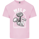 MILF Mushrooms I Like to Forage Kids T-Shirt Childrens Light Pink