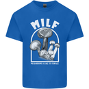 MILF Mushrooms I Like to Forage Kids T-Shirt Childrens Royal Blue