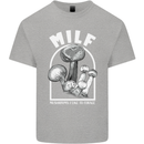 MILF Mushrooms I Like to Forage Kids T-Shirt Childrens Sports Grey