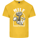 MILF Mushrooms I Like to Forage Kids T-Shirt Childrens Yellow