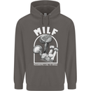 MILF Mushrooms I Like to Forage Mens 80% Cotton Hoodie Charcoal