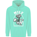 MILF Mushrooms I Like to Forage Mens 80% Cotton Hoodie Peppermint