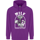 MILF Mushrooms I Like to Forage Mens 80% Cotton Hoodie Purple
