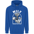 MILF Mushrooms I Like to Forage Mens 80% Cotton Hoodie Royal Blue