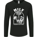MILF Mushrooms I Like to Forage Mens Long Sleeve T-Shirt Black