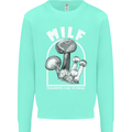 MILF Mushrooms I Like to Forage Mens Sweatshirt Jumper Peppermint