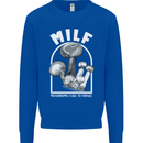 MILF Mushrooms I Like to Forage Mens Sweatshirt Jumper Royal Blue
