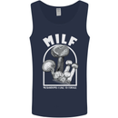 MILF Mushrooms I Like to Forage Mens Vest Tank Top Navy Blue