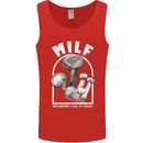 MILF Mushrooms I Like to Forage Mens Vest Tank Top Red