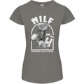 MILF Mushrooms I Like to Forage Womens Petite Cut T-Shirt Charcoal