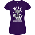 MILF Mushrooms I Like to Forage Womens Petite Cut T-Shirt Purple