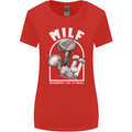 MILF Mushrooms I Like to Forage Womens Wider Cut T-Shirt Red