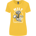 MILF Mushrooms I Like to Forage Womens Wider Cut T-Shirt Yellow