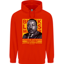 MLK Martin Luther King Black Lives Matter Childrens Kids Hoodie Bright Red