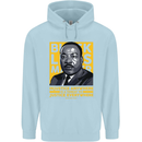 MLK Martin Luther King Black Lives Matter Childrens Kids Hoodie Light Blue