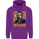 MLK Martin Luther King Black Lives Matter Childrens Kids Hoodie Purple