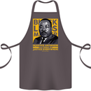 MLK Martin Luther King Black Lives Matter Cotton Apron 100% Organic Dark Grey