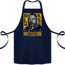 MLK Martin Luther King Black Lives Matter Cotton Apron 100% Organic Navy Blue