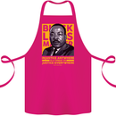 MLK Martin Luther King Black Lives Matter Cotton Apron 100% Organic Pink