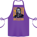MLK Martin Luther King Black Lives Matter Cotton Apron 100% Organic Purple