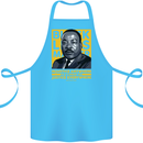 MLK Martin Luther King Black Lives Matter Cotton Apron 100% Organic Turquoise