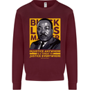 MLK Martin Luther King Black Lives Matter Kids Sweatshirt Jumper Maroon