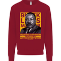 MLK Martin Luther King Black Lives Matter Kids Sweatshirt Jumper Red