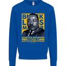 MLK Martin Luther King Black Lives Matter Kids Sweatshirt Jumper Royal Blue