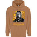 MLK Martin Luther King Black Lives Matter Mens 80% Cotton Hoodie Caramel Latte