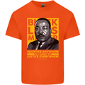 MLK Martin Luther King Black Lives Matter Mens Cotton T-Shirt Tee Top Orange