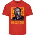 MLK Martin Luther King Black Lives Matter Mens Cotton T-Shirt Tee Top Red