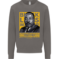 MLK Martin Luther King Black Lives Matter Mens Sweatshirt Jumper Charcoal
