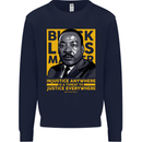 MLK Martin Luther King Black Lives Matter Mens Sweatshirt Jumper Navy Blue