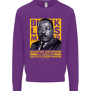 MLK Martin Luther King Black Lives Matter Mens Sweatshirt Jumper Purple