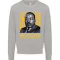 MLK Martin Luther King Black Lives Matter Mens Sweatshirt Jumper Sports Grey