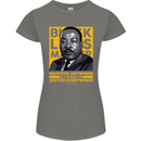 MLK Martin Luther King Black Lives Matter Womens Petite Cut T-Shirt Charcoal