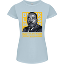 MLK Martin Luther King Black Lives Matter Womens Petite Cut T-Shirt Light Blue