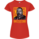 MLK Martin Luther King Black Lives Matter Womens Petite Cut T-Shirt Red
