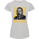 MLK Martin Luther King Black Lives Matter Womens Petite Cut T-Shirt Sports Grey