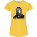 MLK Martin Luther King Black Lives Matter Womens Petite Cut T-Shirt Yellow