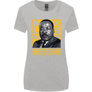 MLK Martin Luther King Black Lives Matter Womens Wider Cut T-Shirt Sports Grey
