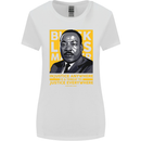 MLK Martin Luther King Black Lives Matter Womens Wider Cut T-Shirt White