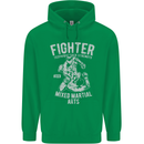 MMA Fighter MMA Mixed Martial Arts Gym Childrens Kids Hoodie Irish Green